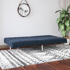 DHP Emily Convertible Futon, Navy Blue Linen