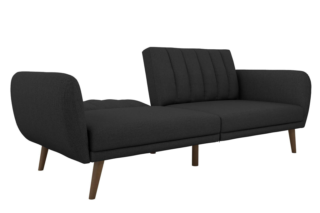 Novogratz Brittany Futon Sofa Bed - Dark Gray Linen