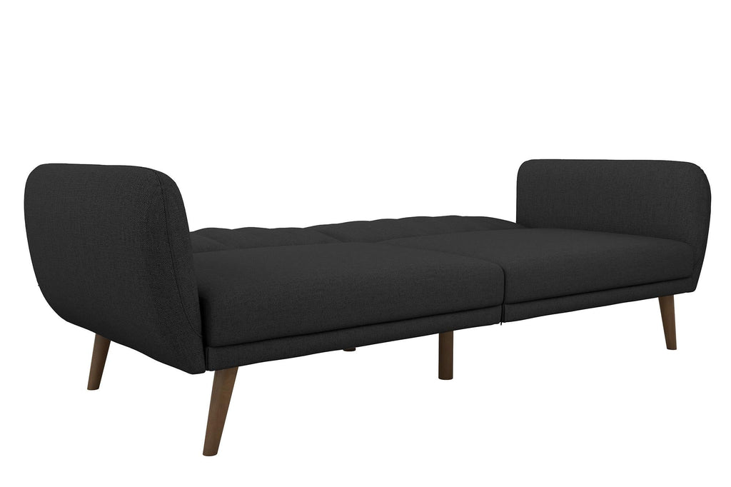 Novogratz Brittany Futon Sofa Bed - Dark Gray Linen