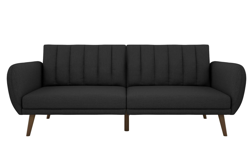 Novogratz Brittany Futon Sofa Bed - Dark Gray Linen