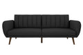 Novogratz Brittany Futon Sofa Bed - Dark Gray Linen