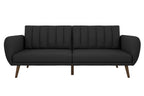 Novogratz Brittany Futon Sofa Bed - Dark Gray Linen