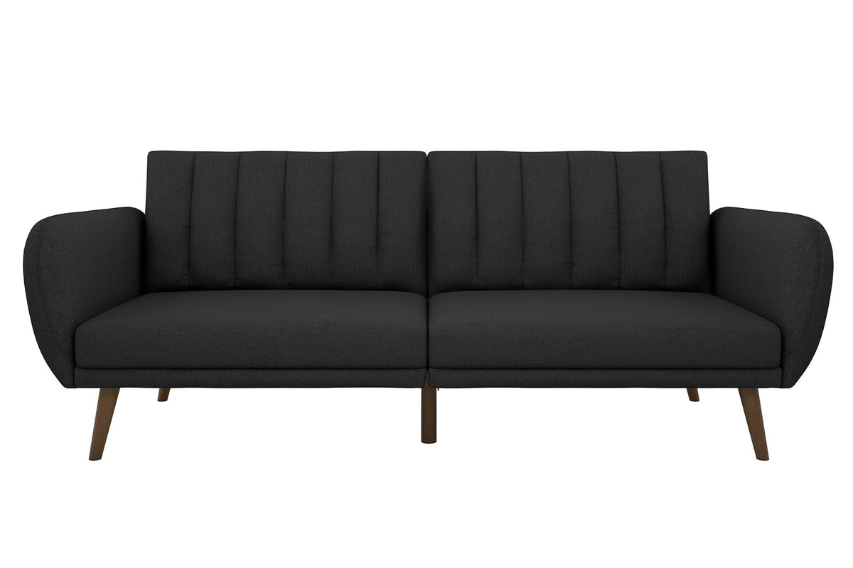 Novogratz Brittany Futon Sofa Bed - Dark Gray Linen