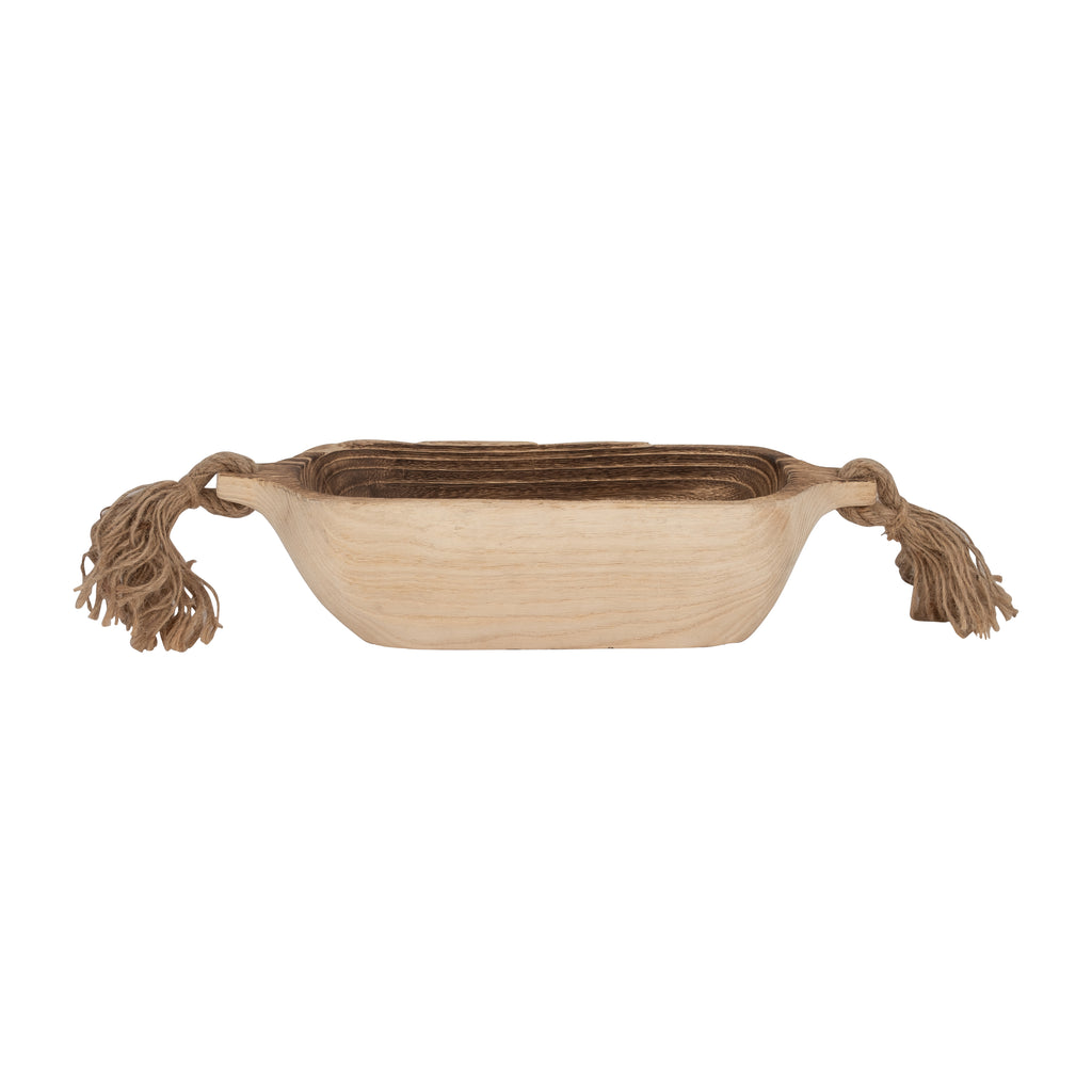 Trentonhaven Wood Tray, Brown, 15"