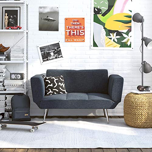 Novogratz Leyla Sleeper Loveseat - Navy