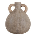 Sagebrook Opalvale tan clay pottery vase