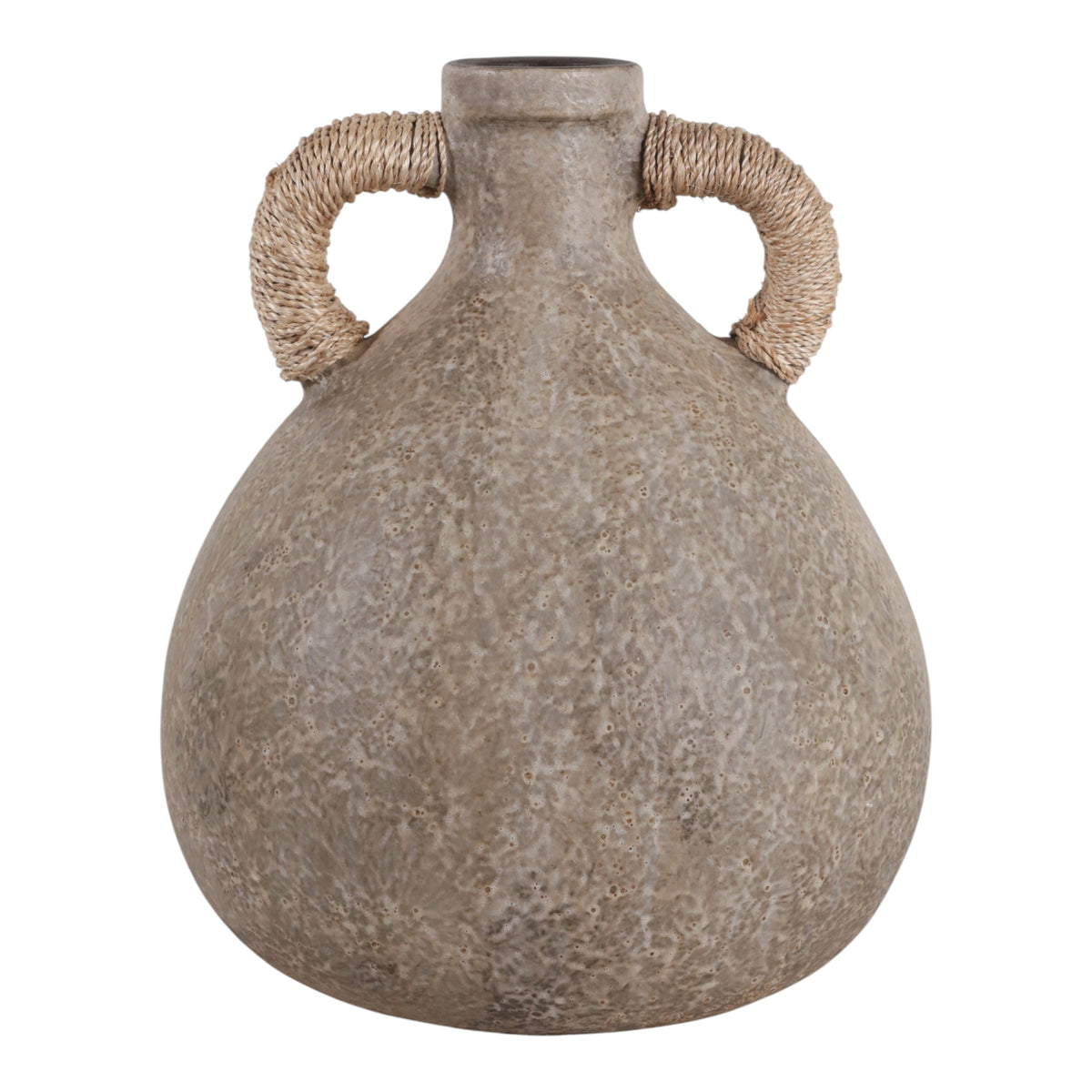 Sagebrook Opalvale tan clay pottery vase