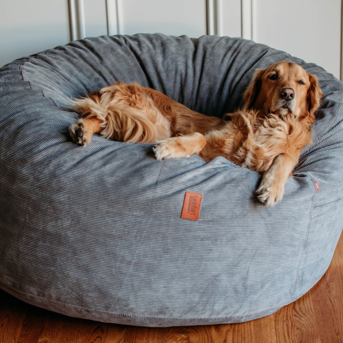 CordaRoy's Convertible Bean Bag Chair-Bed, Corduroy - lifestyle