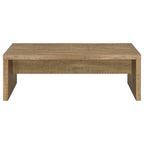 Nette Rough-Hewn Coffee Table, Natural Brown, 47"