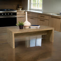Nette Rough-Hewn Coffee Table, Natural Brown, 47"