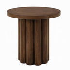 Sana side table fluted base detail