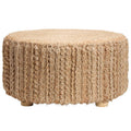 Jaipur Living Core Elm round natural jute pouf