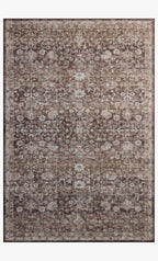 Josie machine-washable vintage area rug in Earth and Natural