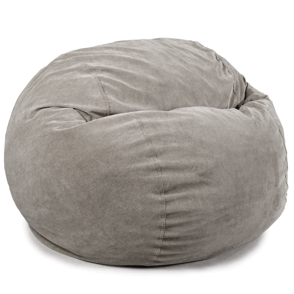 CordaRoy's Convertible Bean Bag Chair-Bed, Corduroy - King, Gray
