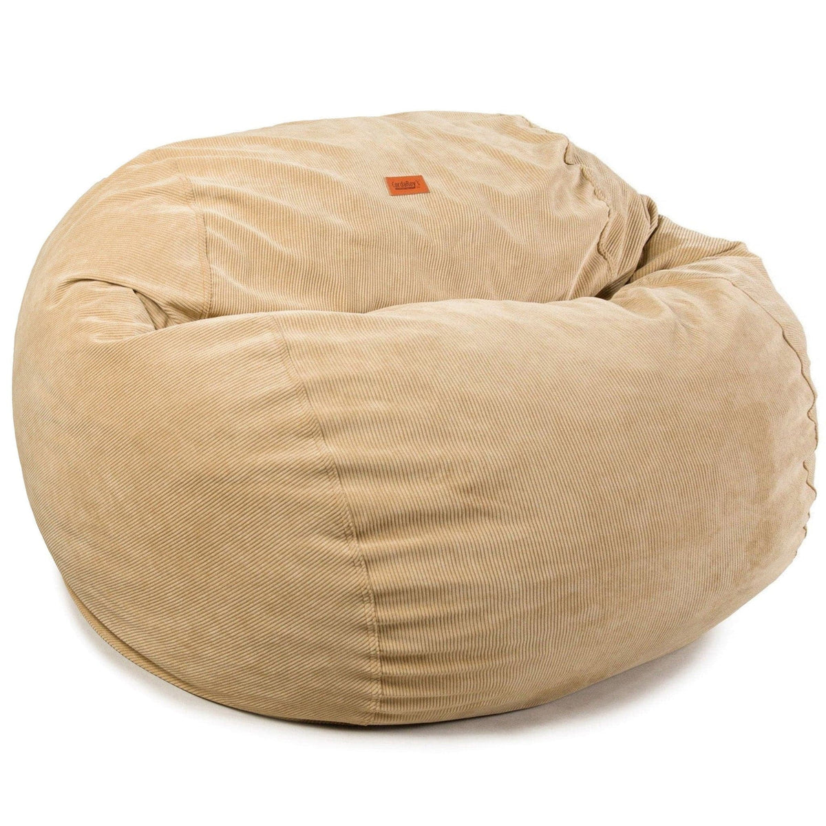 CordaRoy's Convertible Bean Bag Chair-Bed, Corduroy - King, Khaki