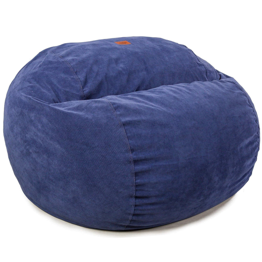CordaRoy's Convertible Bean Bag Chair-Bed, Corduroy - King, Navy