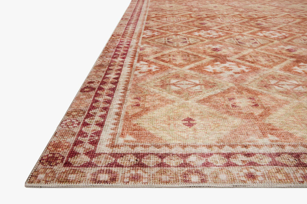 Layla Vintage-Look Rug, Natural and Spice
