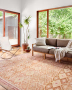 Layla Vintage-Look Rug, Natural and Spice