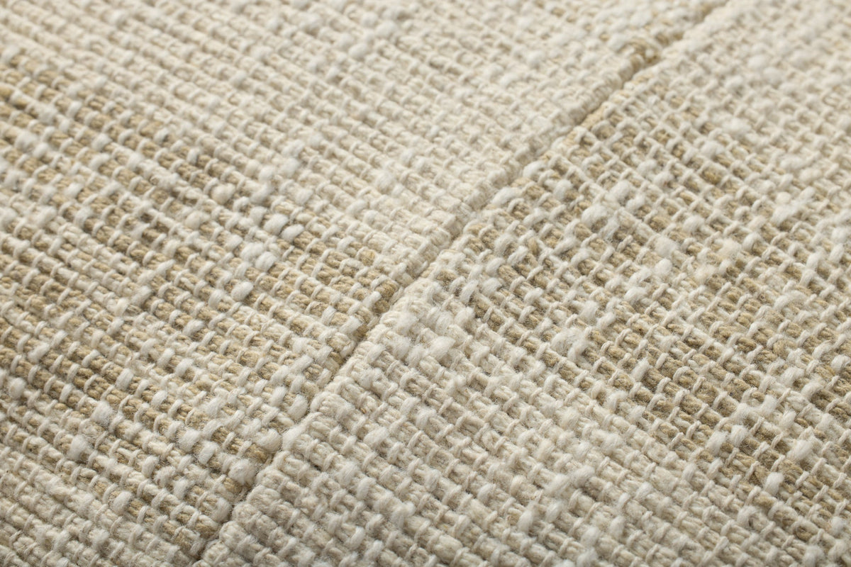 Broken-Stripe Lumbar Pillow, Beige and Natural, 16" x 26"