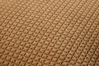 Quilted Velvet Throw Pillow, Caramel, 22" x 22"