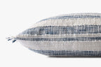 Striped pillow side view
