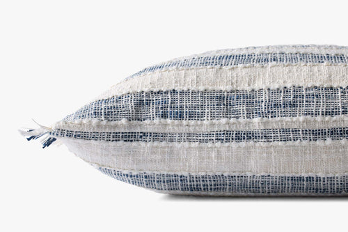 Striped pillow side view