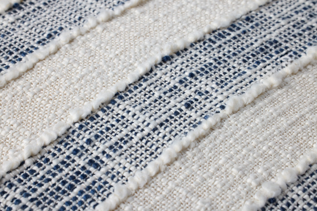Striped pillow fringe detail