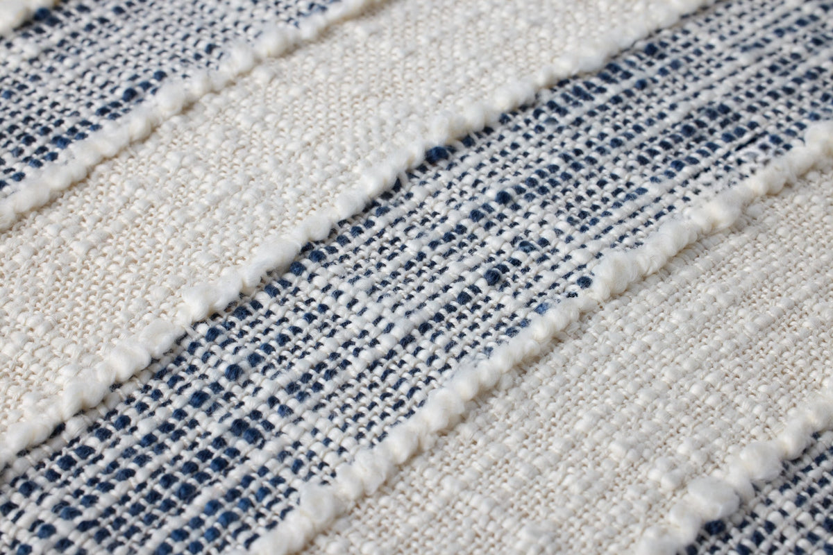 Striped pillow fringe detail