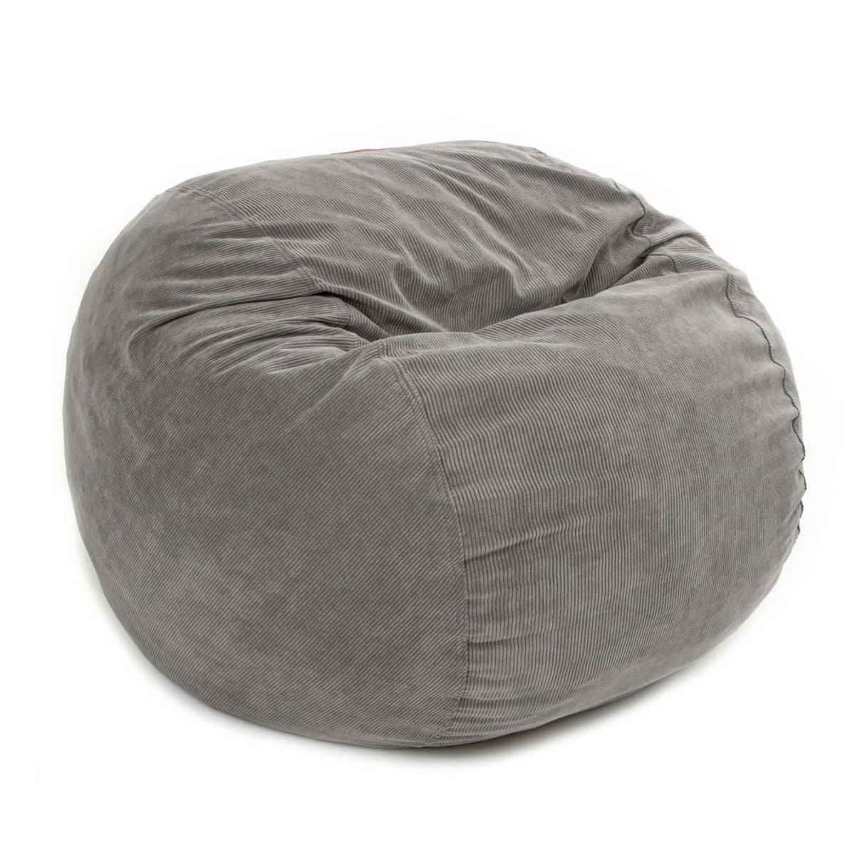CordaRoy's Convertible Bean Bag Chair-Bed, Corduroy - Queen, Gray