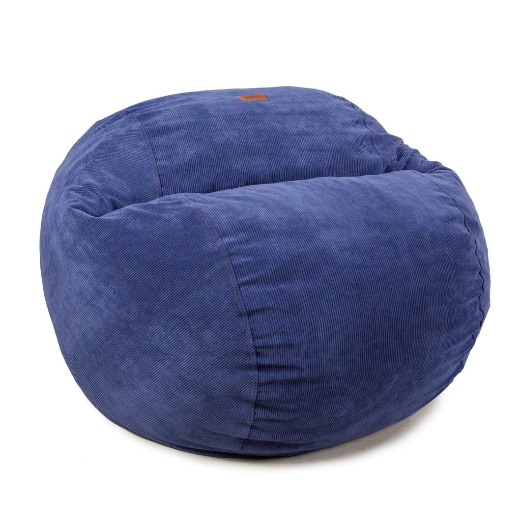 CordaRoy's Convertible Bean Bag Chair-Bed, Corduroy - Queen, Navy