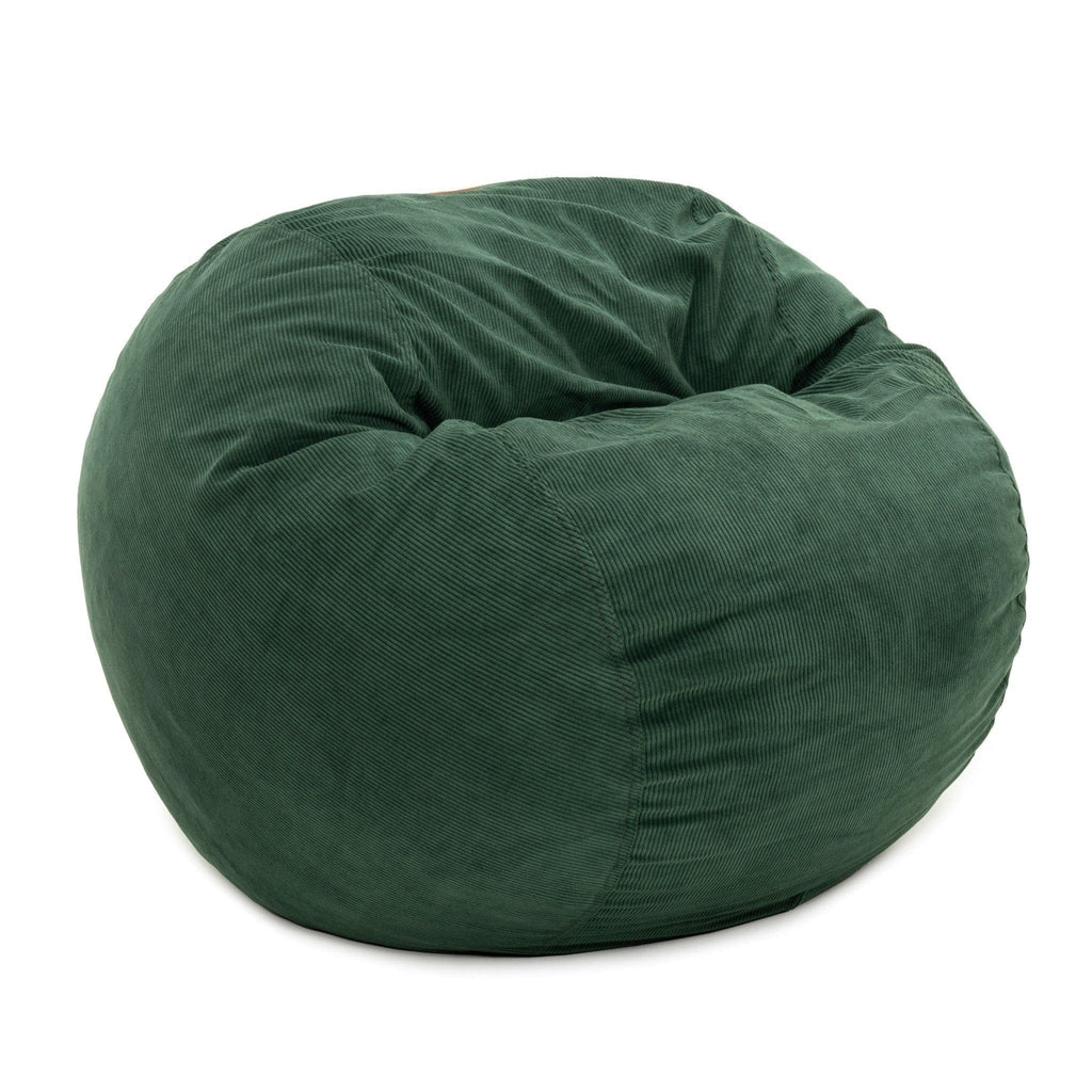 CordaRoy's Convertible Bean Bag Chair-Bed, Corduroy - Queen, Rainforest