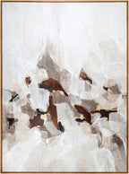 Surya Kalahari hand-painted rust abstract canvas