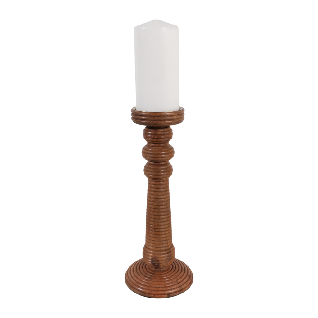 Hackettridge Wood Candle Holder, 13"