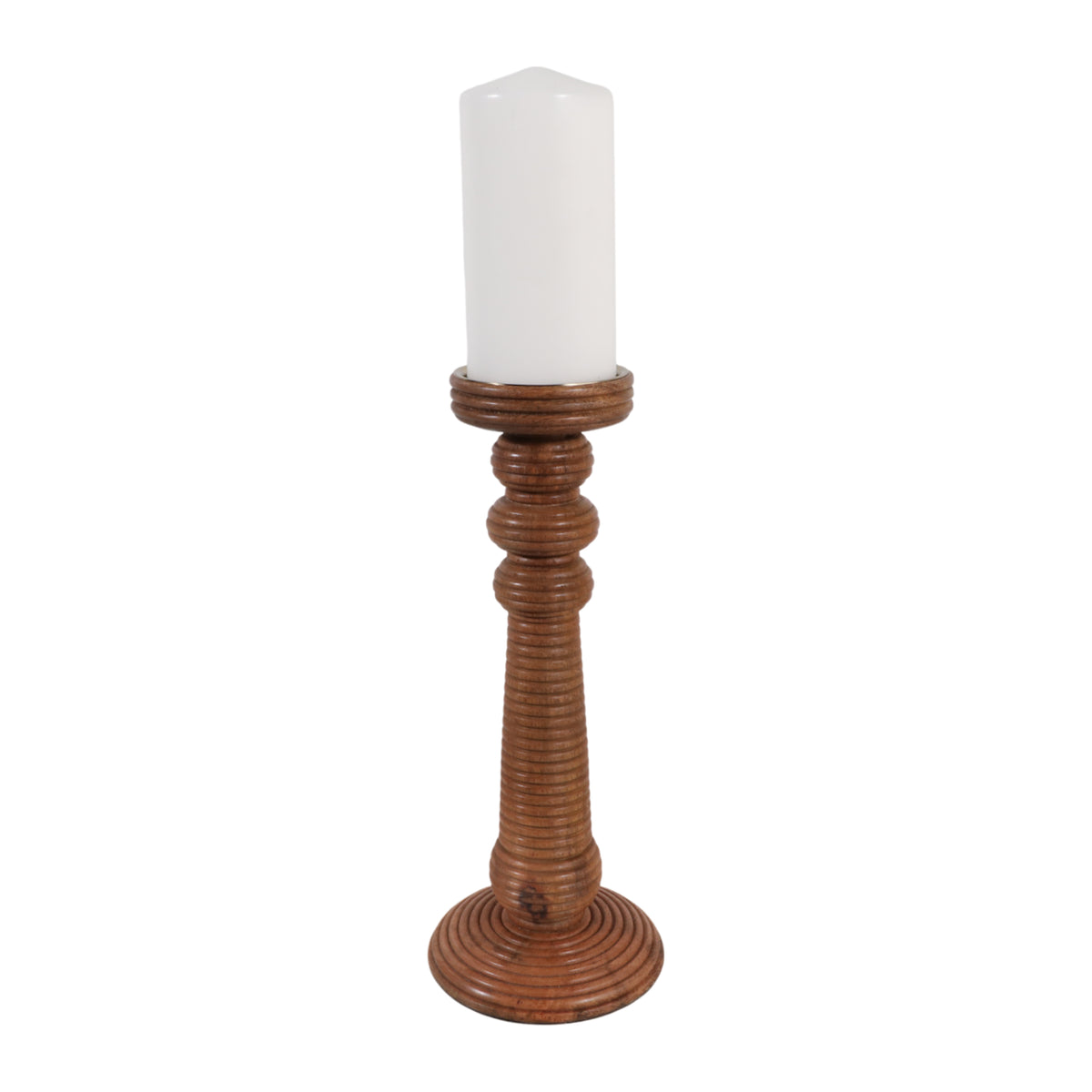 Hackettridge Wood Candle Holder, 13"