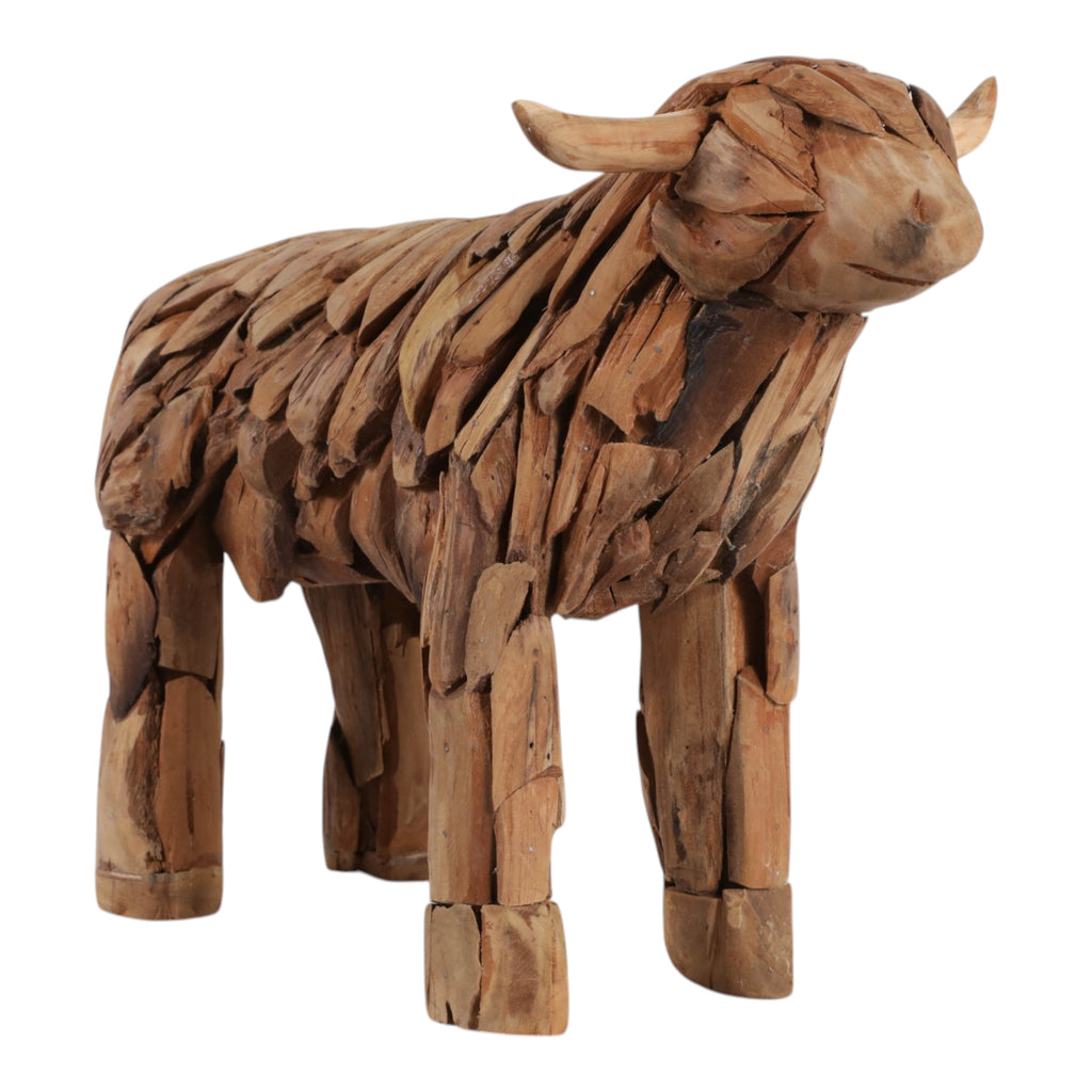 Ruewick Natural Wood Decorative Sculpture, 12"