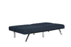 DHP Emily Convertible Futon, Navy Blue Linen