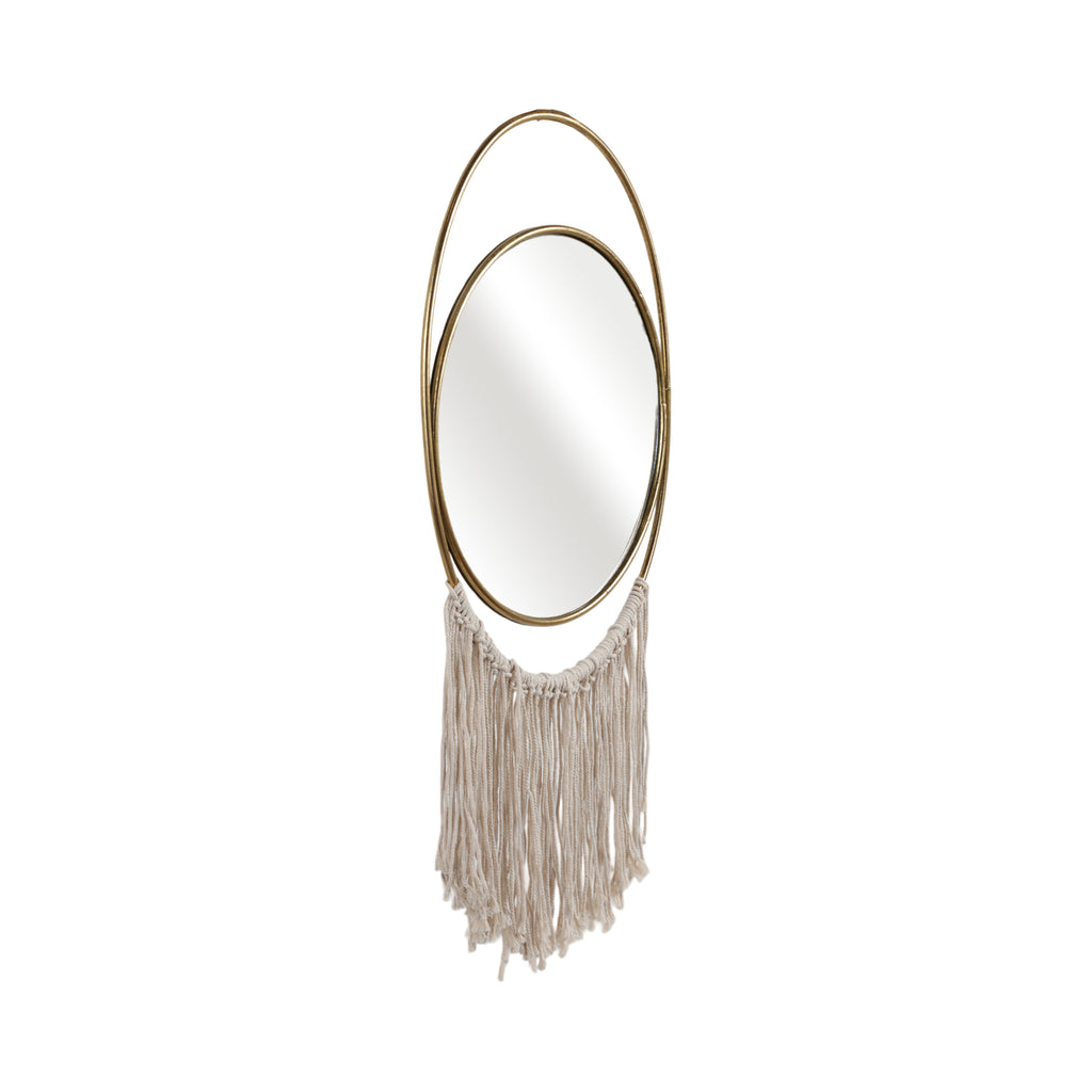 Julianport Gold Metal Mirror, 30"