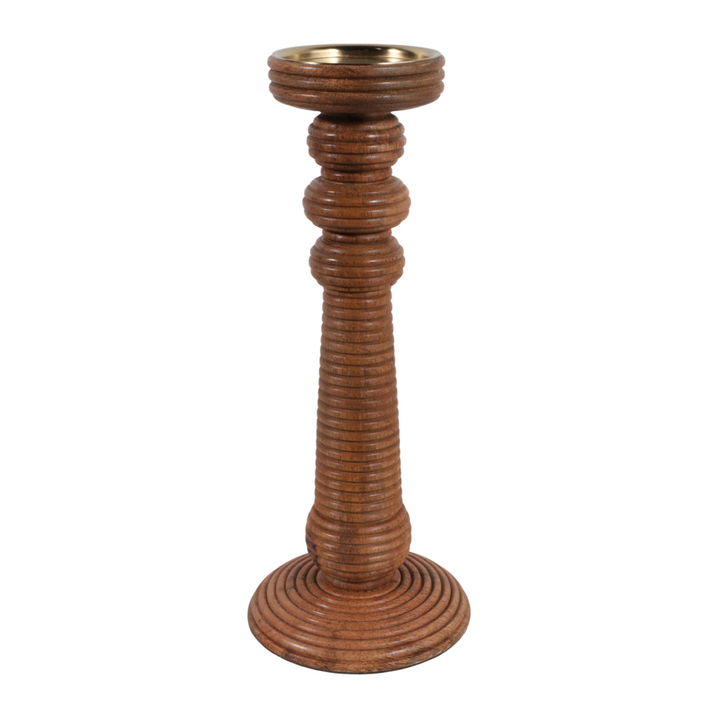 Hackettridge Wood Candle Holder, 13"