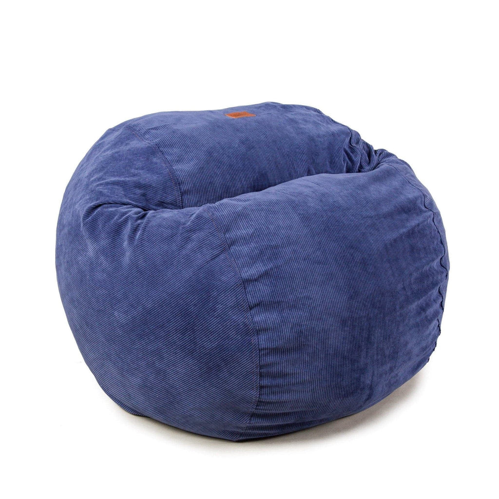 CordaRoy's Convertible Bean Bag Chair-Bed, Corduroy - Full, Navy