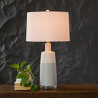 Healey lamp on an end table