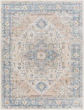 Lillian Machine-Washable Rug, Beige Oatmeal Vintage
