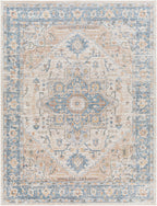 Lillian Machine-Washable Rug, Beige Oatmeal Vintage