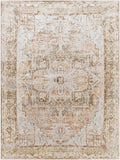 Lillian Machine-Washable Rug, Warm Brown Traditional