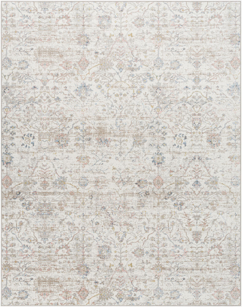 Lavadora Machine-Washable Rug, Taupe Oriental