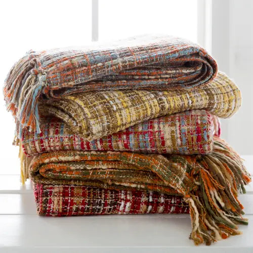 Tabitha throw styled on a chair